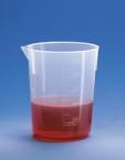 Bcher 500ml, avec graduations en relief, PP